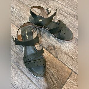 Violet and Red Sandals size 8 1/2 medium.  Never worn